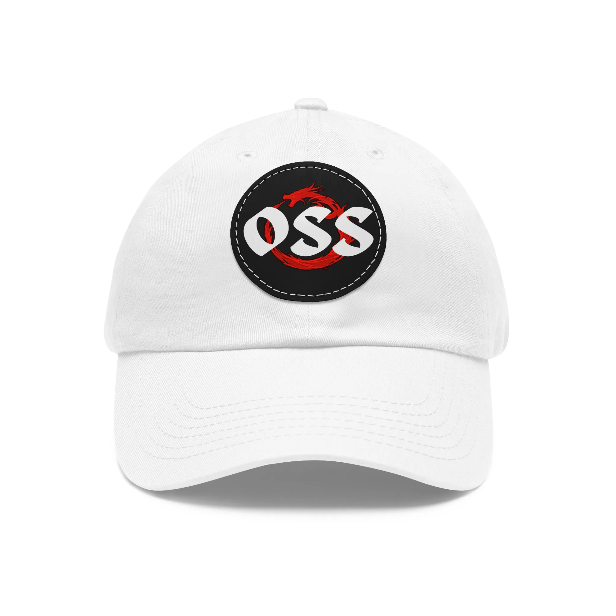 "OSS" Hat with Leather Patch (Round) - Image 4
