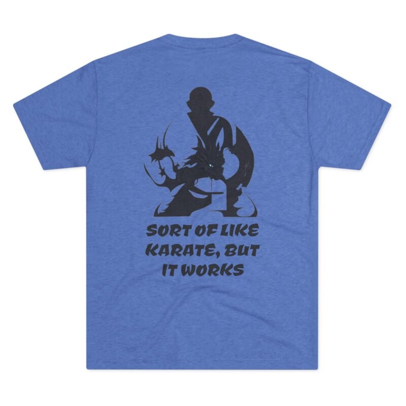 Brazilian Jiu Jitsu (BJJ) Like Karate But Works Tri-Blend Crew Tee Shirt