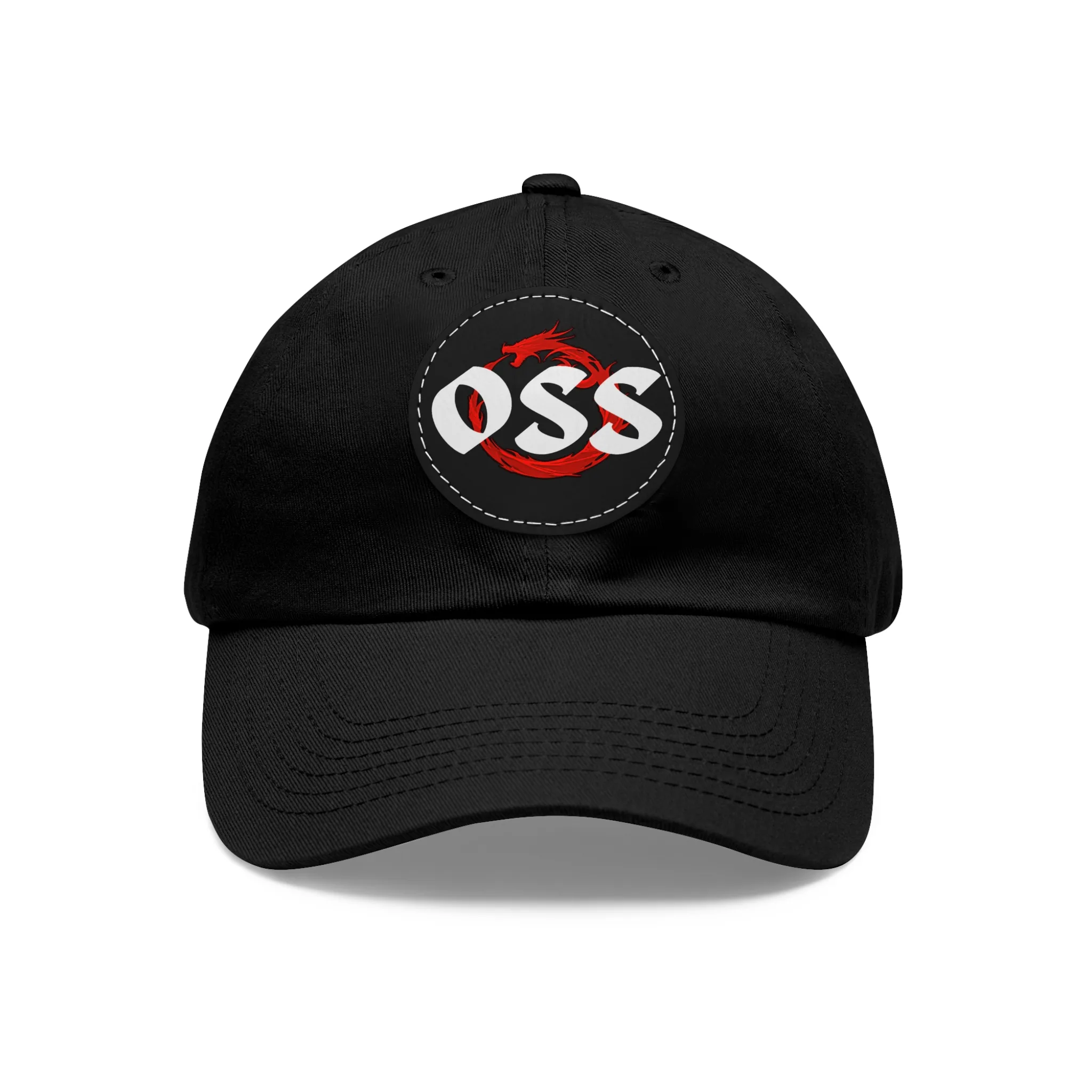 "OSS" Hat with Leather Patch (Round) - Image 2