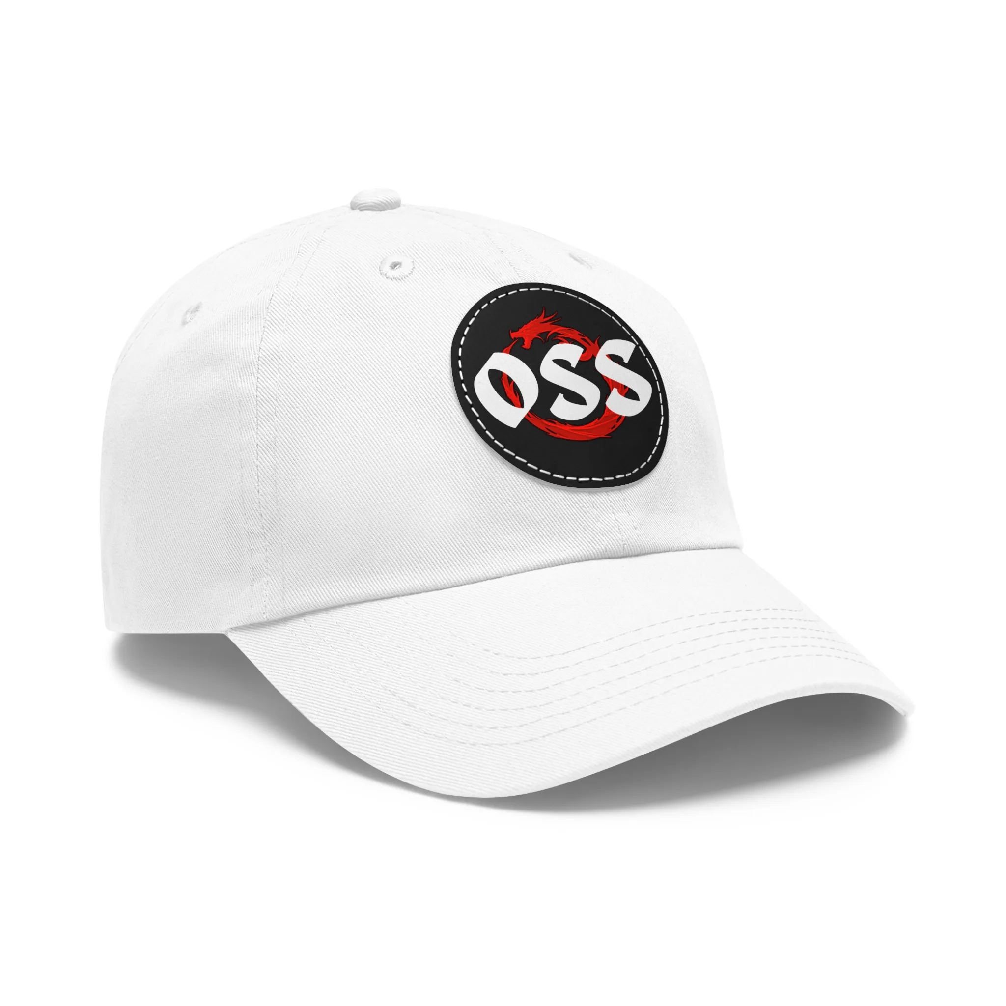 "OSS" Hat with Leather Patch (Round) - Image 5